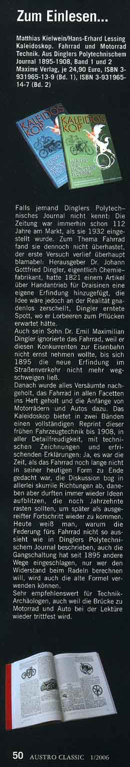 Buchrezension in Austroclassic