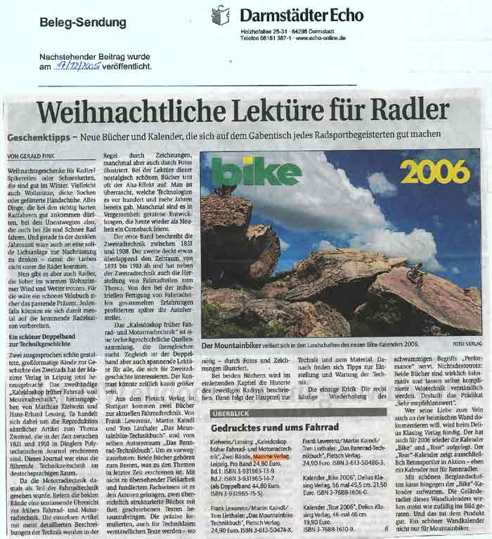 Buchrezension im Darmstädter Echo