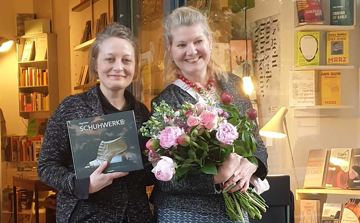 Birgit Oder und Kischa Hasselbach zur Buchpremiere SCHUHWERKE